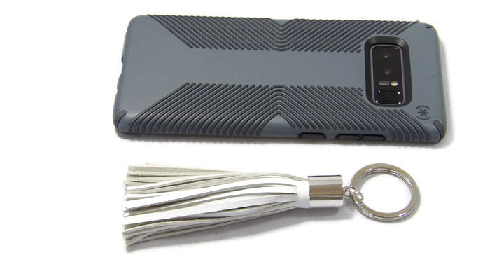 Leather Tassel Keychain Scale